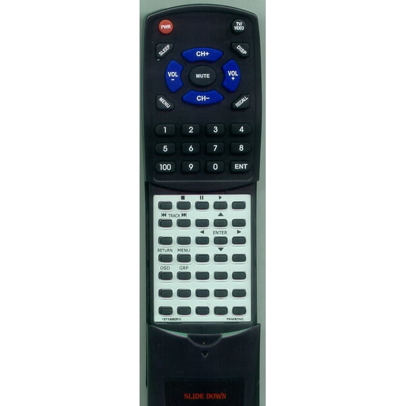 Replacement Remote for PANASONIC RTYEFX9992510, YEFX9992510, CXDVP292U, CXDV700U