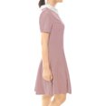 thumbnail image 3 of Dde San Patricio Casual PaMujer, Cuello Peter Pan, Mangas Cortas, Vestido De Punto Acampanado Por EnciDe RodilRoM, 3 of 4