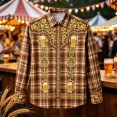 thumbnail image 5 of Man Long Sleeve Tshirts Graphic Tee for Man Collared Turtleneck Neck Spandex Happy Gift Oktoberfest Summer Fall Shirts Button 2026, 5 of 5
