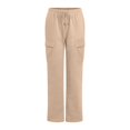 thumbnail image 6 of Womens Straight Leg High Waist Sweatpants Casual Loose Lounge Trendy Trousers With Pockets Solid Plus Size Joggers, 6 of 6