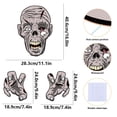 thumbnail image 4 of SUYOLL Halloween Fence Peeking Yard Decorations,Spooky Face With Hands Outdoor Lawn Fence Art Signs For Halloween Party Backyard Garden Patio Decor, 4 of 9