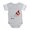 Heather Gray, variant on CafePress - FIN U For Unicorn - Cute Infant Baby Football Bodysuit