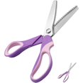 thumbnail image 1 of (Purple) Zigzag scissors 23.2 cm Professional stainless steel se, 1 of 5