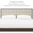 thumbnail image 3 of DG Casa Soloman Mid Century Modern Upholstered Platform Bed Frame, King Size, Beige, 3 of 10