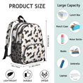 thumbnail image 6 of Dachshund and Heart Backpack Backpack for School,Cute School Bag,Schoolbag with Adjustable Shoulder Straps & Padded Back,13.8"x11.4"x6", 6 of 6