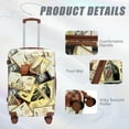 thumbnail image 6 of taoruifang 3 PCS PC Luggage Set, 20"/24"/28" Printed Pattern Carry on Suitcase with Combination Lock & Silent Spinner Wheels,Black+Vintage, 6 of 23