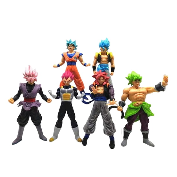 6 pcs Dragon Ball Z Figures Set: Super Saiyan Goku Son Blue Gokou ...
