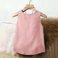 thumbnail image 5 of Women Spring Summer Color Block Cotton Linen Vest Casual Comfortable Top, 5 of 9