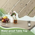 thumbnail image 5 of Devoko  Patio Dining Table 59" x 35" Outdoor Furniture Metal Rectangular Table, Brown, 5 of 7