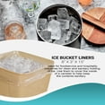 thumbnail image 5 of Clear Gusset Poly Bags, Ultra Thin Ice Bucket Liner, 1000 Count, 8 x 3 x 15 in, 5 of 6