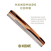 Kent 6T Fine Tooth Comb and Wide Tooth Hair Comb, Handmade Styling Comb for Hair Care, Barber Combs, Beard Combs For Men, Hair Styling Grooming Hair Combs for Men, Women and Kids