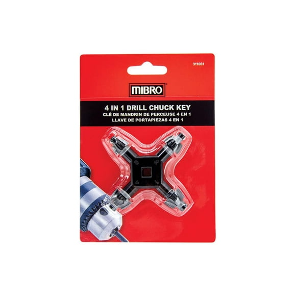 Llave portabrocas Mibro 4 en 1 para tamaños de 1/4 a 1/2