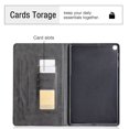 thumbnail image 2 of Dteck Case for Samsung Galaxy Tab A 10.1" SM-T510 (2019 Released), Luxury Leather Rhombus Patterned Wallet Card Holder Cover Folio Protective Kickstand Cover,Black, 2 of 5