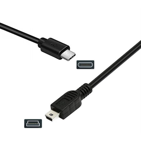 USB C to Mini B Cable for Select Canon, Vixia, Nikon Camera, MP3 Player, GPS Receiver, Blue Yeti Mic, TI-84 Plus Calculator, External Hard Drive & More Mini B Devices (Please Read Product Details)