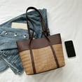thumbnail image 4 of Sac de Commutation pour Femmes Mode Sac d'Été Tissé Sac de Plage pour Dames, 4 of 10
