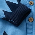 thumbnail image 6 of Otqutp Little Boy Knitted Single Breasted Cardigan Animal V-Neck and Button Down Sweater Long Sleeve Fall Knit Outerwear 1-6 Years(Blue,12-18 Months), 6 of 8