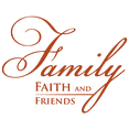 thumbnail image 1 of Family faith and friends Vinyl Decal Sticker Quote - Small - Nut Brown, 1 of 3