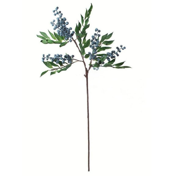 28" Blueberry  Leaves Spray
