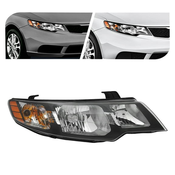 Front Right Left Headlight Halogen Headlamp Headlight Assembly Replaces Clear Lens Fits 2010-2013 Kia Forte & Forte Koup Sedan (Right)