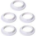 thumbnail image 1 of 5 Pieces E14 Lampshade Reducer Ring Lampshade Ring Adapter Converter Plate White, 1 of 5