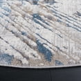 thumbnail image 3 of SAFAVIEH Bel Air Charnette Abstract Area Rug, Gray/Blue, 6'7" x 6'7" Round, 3 of 11