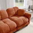 thumbnail image 4 of Bocarali Home Chenille Cloud 3-Seater Sofa, Deep Seat, Orange, 4 of 10