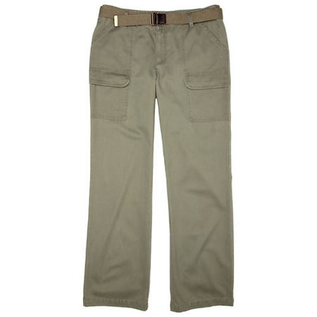 Faded Glory - Women's Petite Belted Cargo Chinos