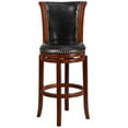 thumbnail image 5 of Home Square Wooden Bar Stool in Black and Chestnut - Set of 3, 5 of 5