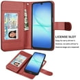 thumbnail image 3 of Tekcoo for Samsung Galaxy A17 5G Case Wallet with ID Card Holder for Women Men, Detachable Magnetic PU Leather Flip Wallet Phone Case for Galaxy A17 5G with Strap Kickstand Cover, Wine Red, 3 of 7