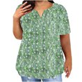 thumbnail image 1 of Birdeem Blouses pour Femmes T-Shirt à Manches Courtes Imprimé Décontracté Col Rond Ample, 1 of 9