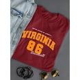 thumbnail image 3 of Virginia 86 Retro Sports T-Shirt Women -Image by Shutterstock, Female 5X-Large, 3 of 4
