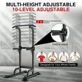 thumbnail image 3 of Heavy Duty Power Tower, 330Lbs Pull Up & Dip Station for Home Gym, Adjustable Height 65"-82.7", Multi-Grip Bars for Chin-Ups, Push-Ups & Leg Raises, 3 of 8