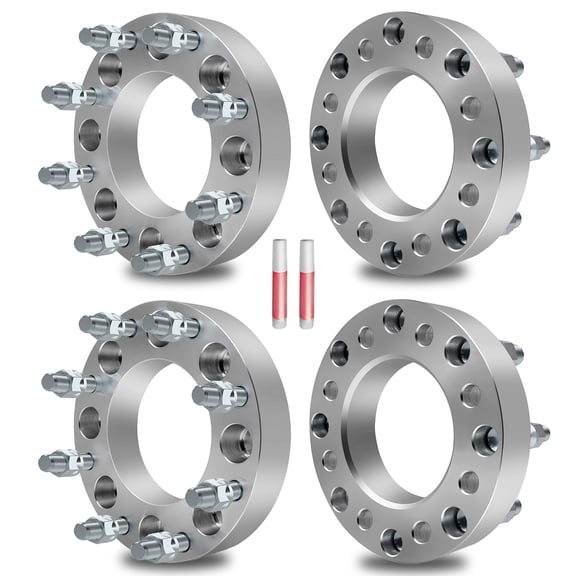 ECCPP fit for 2005-2006 for Chevy Silverado 3500 8 lug 1.5" Wheel Spacer Adapters 8x6.5 to 8x6.5 8x165.1mm to 8x165.1mm 126.15 mm CB 14x1.5 4X