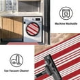 thumbnail image 4 of Red and White Striped Outdoor Rug 24'' x 35'' Door Mat Outdoor Machine Washable Welcome Mats Cotton Hand-Woven Entryway Rug for Front Porch/Entryway/Laundry/Bathroom/Bedroom, 4 of 7