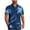 Navy, variant on AKOEE Hawaiian Shirts for Men Short Sleeve Button Down Collared Blouses Lightweight Graphic Printed Tops (3XL, Blue #E)