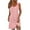 Pink, variant on Summer Fashion Sun Dresses for Womens 2025 Plus Size Casual Solid Color Sleeveless Button V-Neck Dress