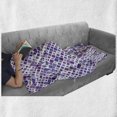 thumbnail image 6 of Lavender Soft Flannel Fleece Throw Blanket, Retro Mosaic Creative Pattern Square Rhythm Abstract Art Print Design, Cozy Plush for Indoor and Outdoor Use, 60" x 80", Violet Purple White, by Ambesonne, 6 of 6