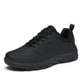 thumbnail image 5 of Non S𝗅ip Work Shoes for Men 𝖫a𝖼e Up Outdoor Hiking Sneakers Breathable Lightweight Sport Shoes Comfortable S𝗅ip On Tennis Shoes Wate𝗋proof Casual Jogging Shoes for Summer and Autumn, 5 of 9