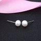 thumbnail image 5 of Pendientes de perlas de agua dulce naturales de plata S925, pendientes de perlas compactas de moda, pendientes de perlas de agua dulce, estilo versátil, 5 of 6