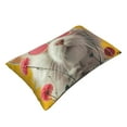 thumbnail image 2 of Fotbe Floral Sunglasses Cat Art Pillow Cases - Envelope Closure - Luxury, Extra Soft, Cooling Pillow Covers - Wrinkle, Fade, Stain Resistant-14"x20", 2 of 8