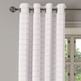 thumbnail image 2 of Ambesonne Floral Grommet Curtain, Contiguous Flowers Lines, 50" x 96", Pale Pink and White, 2 of 6