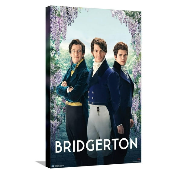 Netflix Bridgerton - Gentlemen Canvas Wall Poster, 14.725" x 22.375"