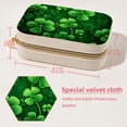 thumbnail image 5 of St. Patrick's Day Velvet Necklace Holder: Portable Travel Organizer Box with Removable Compartment - Great Gift for Any Occasion, 5 of 7