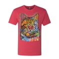 thumbnail image 3 of Dean Russo If Cats Could Talk Cat Lover Mens Premium Tri Blend T-Shirt, Vintage Red, XX-Large, 3 of 6