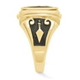 thumbnail image 2 of Solid 14k Yellow Gold Men's Masonic Ring Band Size 10, 2 of 6