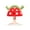 RED/Green, variant on RaZbaby Chompy Grip Teether for Infant & Baby 3M+ Silicone Teether Toy with Suction Base and Multi-Texture Design for Teething Relief - Red/Green