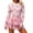 Pink-05, variant on Womens Rash Guard Long Sleeve UPF 50+ Zip Up One Piece Swimsuits with Shorts Modest Swim Dress with Built in Bra