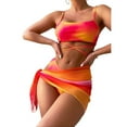 thumbnail image 4 of Mesh Bathing Suits Low Rise Swimsuits Cutout Underwire Spaghetti Strap for Women, 4 of 5