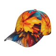 thumbnail image 1 of Balery Colorful Paint Print Gorra de béisbol de tamaño ajustable para correr, entrenar y actividades al aire libre. Gorra de papá para todas las estaciones., 1 of 6