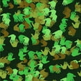 thumbnail image 1 of Ahgly Company Machine Washable Indoor Square Transitional Dark Forest Green Area Rugs, 5' Square, 1 of 7